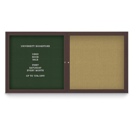 United Visual Products Corkboard, Pearl/Gold, 96"x48" UV435HPLUS-GOLD-PEARL